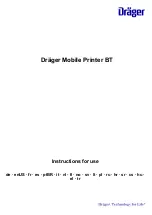 Dräger Mobile Printer BT Instructions For Use Manual preview