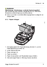 Предварительный просмотр 9 страницы Dräger Mobile Printer BT Instructions For Use Manual