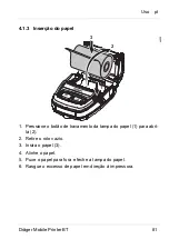 Предварительный просмотр 81 страницы Dräger Mobile Printer BT Instructions For Use Manual