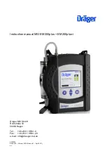 Предварительный просмотр 1 страницы Dräger MSI EM200plus Instruction Manual