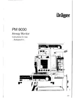 Preview for 1 page of Dräger PM 8030 Instructions For Use Manual