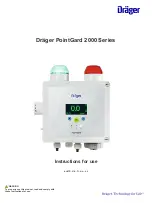 Preview for 1 page of Dräger PointGard 2000 Series Instructions For Use Manual