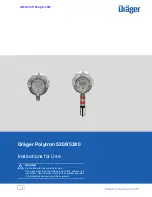 Предварительный просмотр 1 страницы Dräger Polytron 5200 Instructions For Use Manual