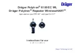 Предварительный просмотр 1 страницы Dräger Polytron 6100 Instructions For Use Manual