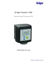 Dräger Polytron 7000 Instructions For Use Manual preview