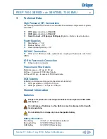 Preview for 10 page of Dräger PSS 7000 Series C/W SENTINEL 7000 EMU User Instructions