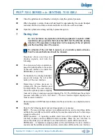 Preview for 20 page of Dräger PSS 7000 Series C/W SENTINEL 7000 EMU User Instructions