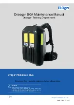 Dräger PSS BG 4 plus Maintenance Manual preview