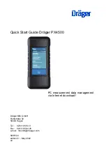 Preview for 1 page of Dräger PX4500 Quick Start Manual