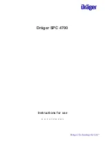 Dräger SPC 4700 Instructions For Use Manual preview