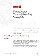 Preview for 15 page of Dragon Systems DRAGON NATURALLYSPEAKING PROFESSIONAL 4 Manual