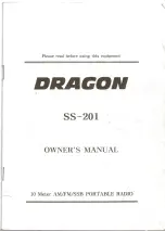 Dragon Wholesaling SS-201 Owner'S Manual предпросмотр