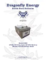 Dragonfly Battle Born BB8D Manual And Installation Manual preview