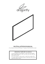 Preview for 1 page of Dragonfly Ultra White Installation Manual