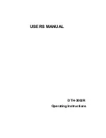 Drake Systems DTH-3002R User Manual preview