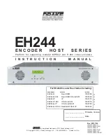 Preview for 1 page of DRAKE ENCODER HOST EH244 Instruction Manual