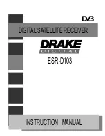 Preview for 1 page of DRAKE ESR-D103 Instruction Manual