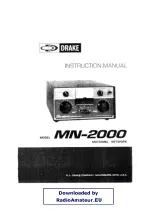 DRAKE MN-2000 Instruction Manual preview