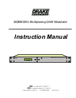 Preview for 1 page of DRAKE MQM6000L Instruction Manual