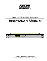 DRAKE OBM100 Instruction Manual preview