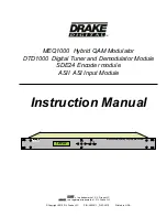 Предварительный просмотр 1 страницы DRAKE SDE24 Instruction Manual