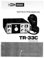 Preview for 1 page of DRAKE TR-33C Instruction Manual