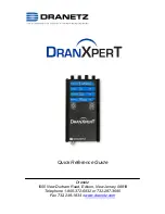 Preview for 1 page of Dranetz DranXperT Quick Reference Manual