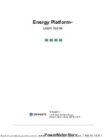 Dranetz Energy Platform User Manual предпросмотр