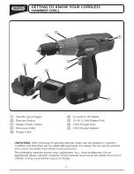 Preview for 6 page of Draper 14.4V Cordless Hammer Drill Instructions Manual