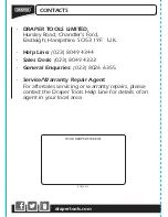 Preview for 16 page of Draper 15636 Instructions Manual