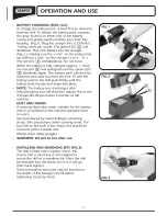 Preview for 8 page of Draper 18V Cordless Hammer Drill Instructions Manual