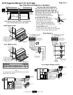 Предварительный просмотр 2 страницы Draper 220V Signature/Series E Installation & Operating Instructions