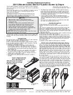 Draper 220V Ultimate Access Installation And Operating Instructions preview