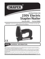 Draper 23051 Instructions Manual preview