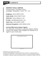 Preview for 16 page of Draper 230V 2200W Garden Blower/Vacuum Instructions Manual