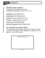 Preview for 18 page of Draper 230V Grass Trimmer Instructions For