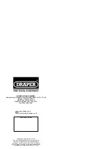 Preview for 35 page of Draper 34390 Instructions Manual