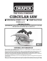 Draper 57855 Instructions Manual preview