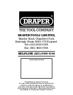 Предварительный просмотр 12 страницы Draper 59311 Instructions Manual