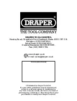 Предварительный просмотр 12 страницы Draper 63129 Instructions Manual