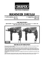 Draper 63171 Instructions Manual preview