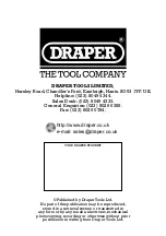 Предварительный просмотр 12 страницы Draper 65673 Instructions Manual