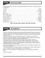 Preview for 3 page of Draper 68077 Instructions Manual