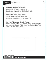 Preview for 16 page of Draper 83639 Instructions Manual