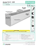 Draper Acumen E Installation & Operation Instructions preview