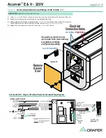 Предварительный просмотр 9 страницы Draper Acumen E Installation & Operation Instructions