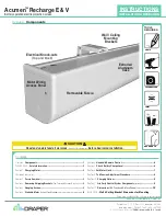 Draper Acumen Recharge E Instructions Installation & Operation preview