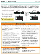 Предварительный просмотр 2 страницы Draper AeroLift 100 220V Installation & Operation Instructions