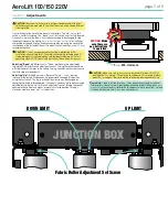 Предварительный просмотр 7 страницы Draper AeroLift 100 220V Installation & Operation Instructions