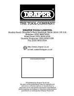 Preview for 12 page of Draper AN10-32 Instructions Manual